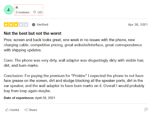 Loop Mobile average review